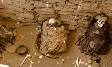 necrópolis de Chauchilla en Nazca