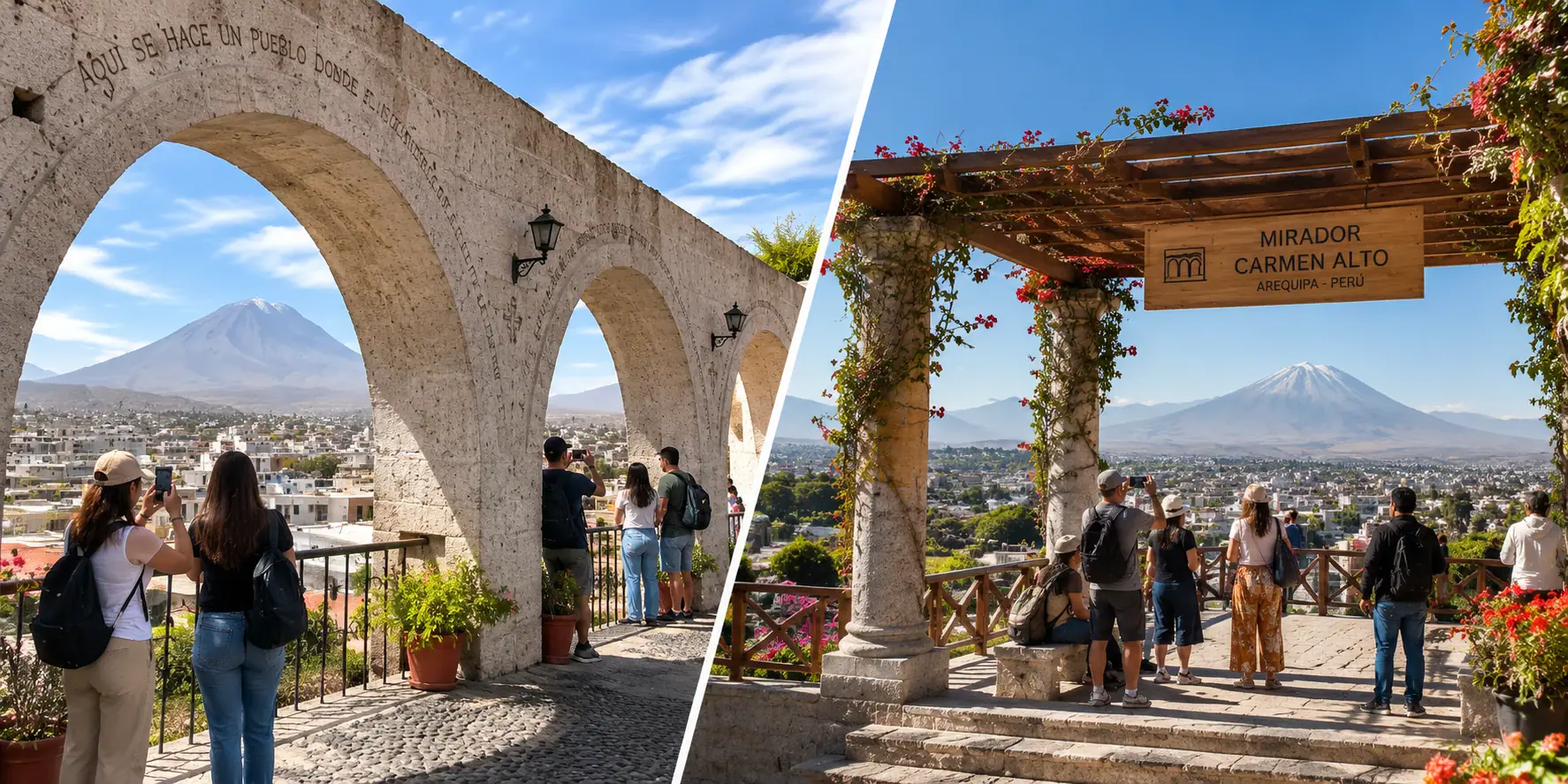 tour campiña arequipa, miradores